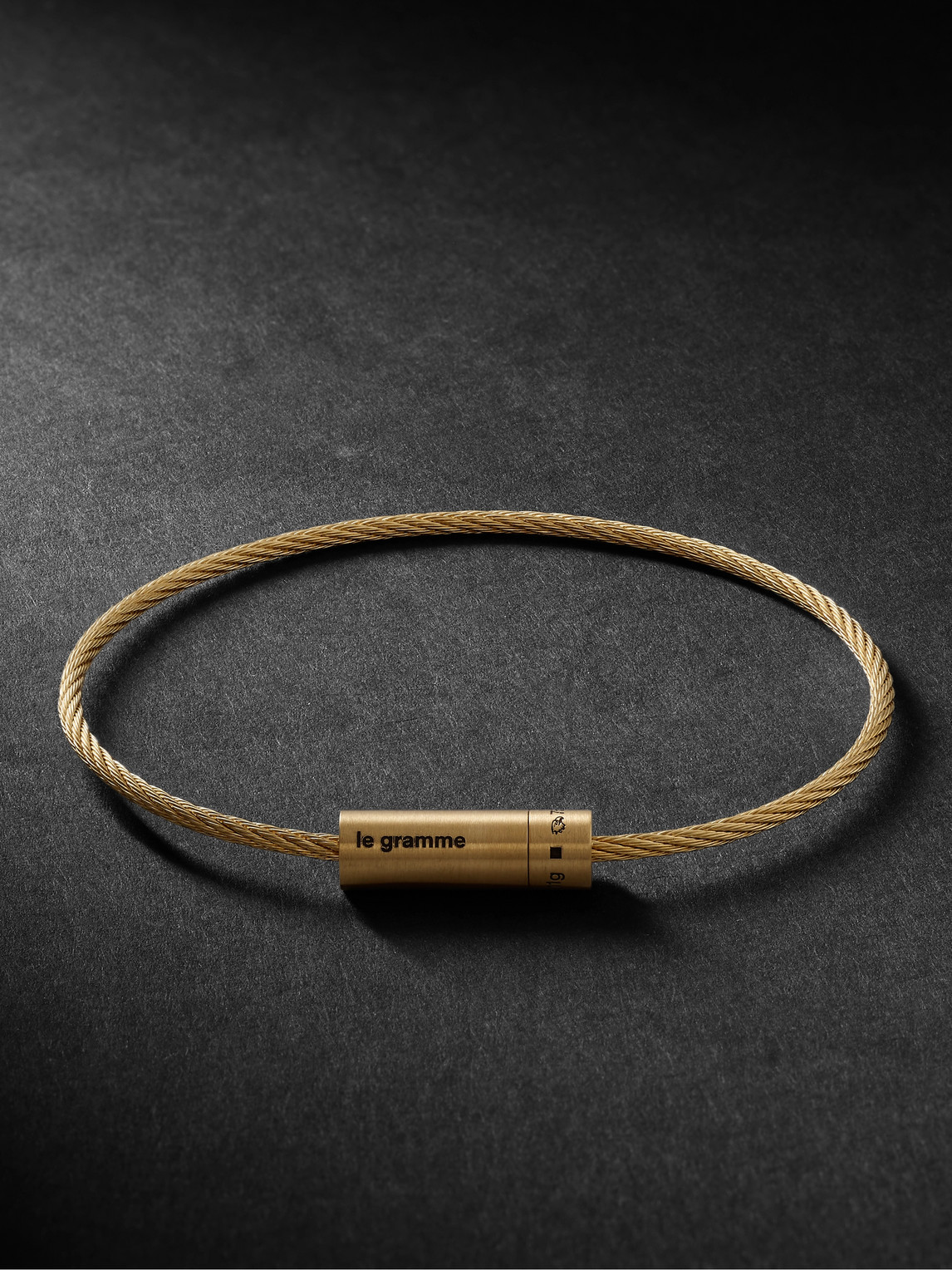 Le 11 Brushed 18-Karat Gold Bracelet