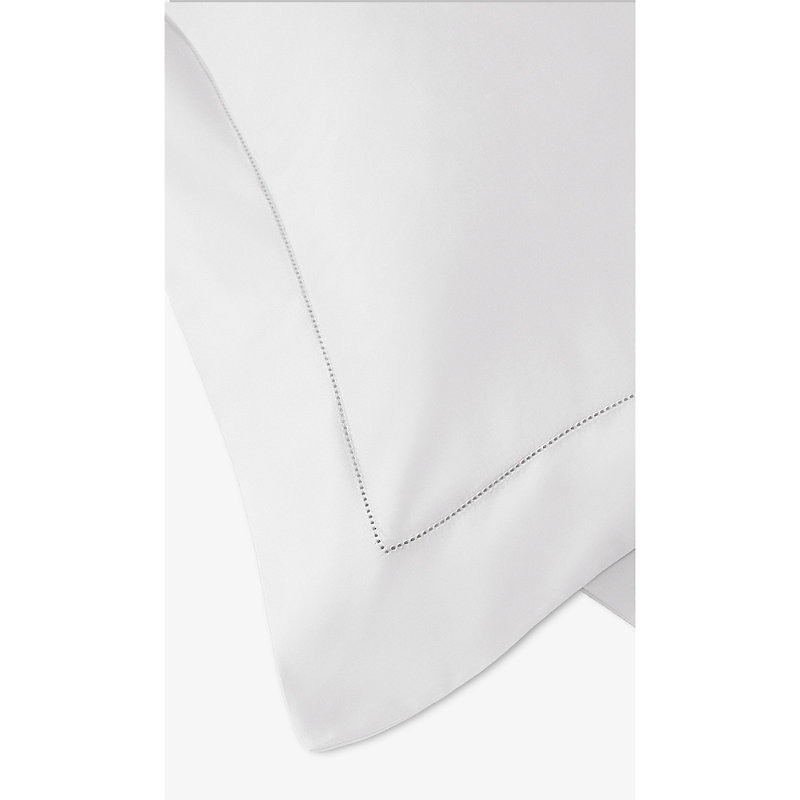 Chalk Connaught Cotton Silk Pillowcase 50x75cm Standard