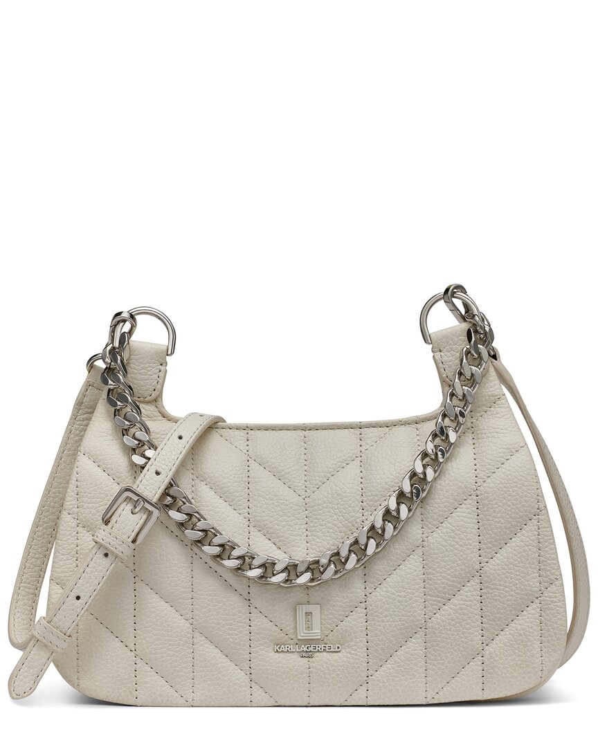 Karl Lagerfeld Lafayette Leather Shoulder Bag