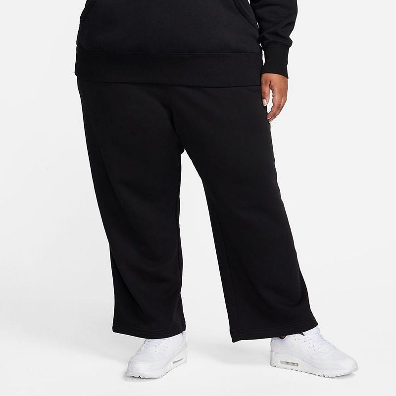 Sportswear Club Fleece Sweatpants Womens Black Mid-Rise Wide Leg FTS395