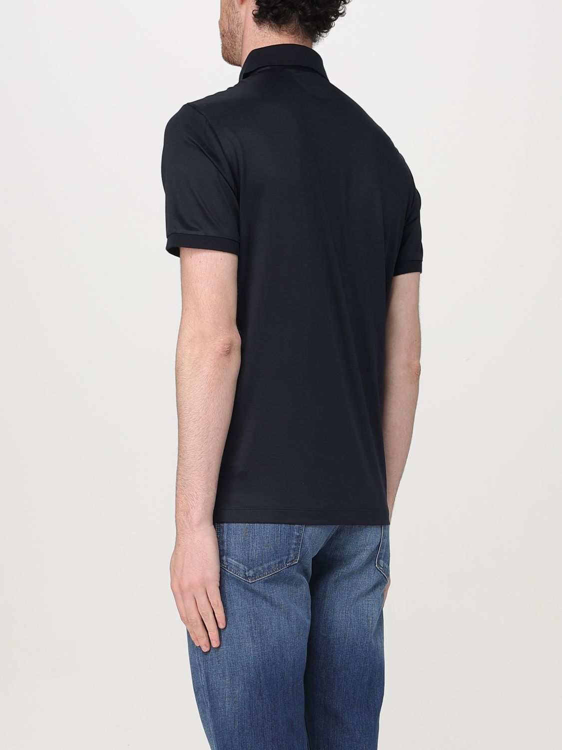 Polo Shirt Men color Blue