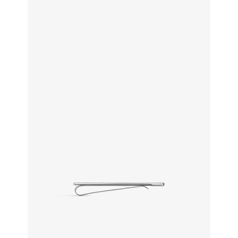 Mens Steel Santos de Stainless-steel and Palladium tie Clip 