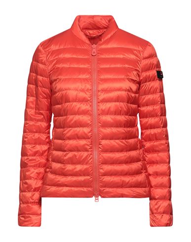 Peuterey Woman Puffer Orange Size 6 Polyester