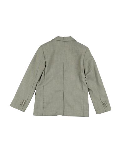 Kid Boy Blazer Military green Size 12 Polyester, Cotton