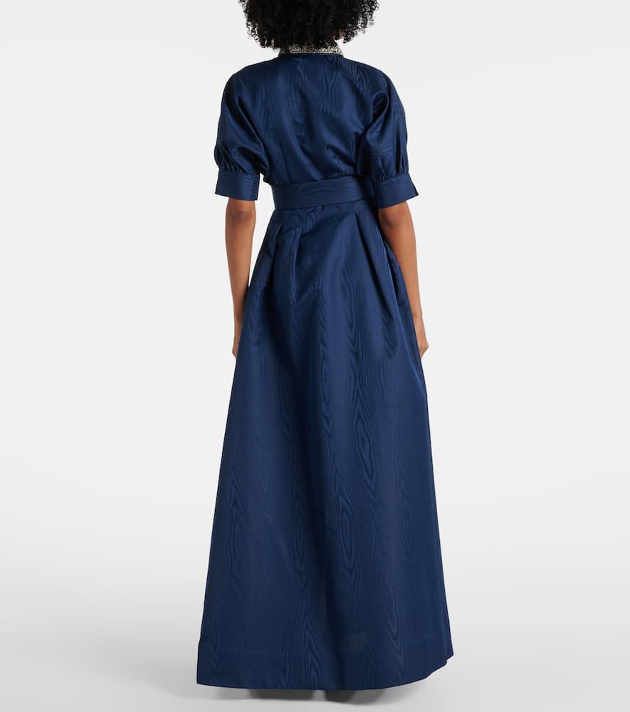 Cielo beaded silk shirt dress