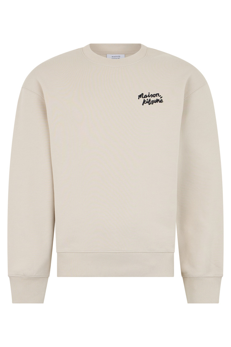 Beige Crew Neck Sweatshirts