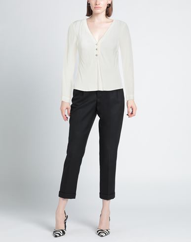 Woman Top Ivory Size S Viscose