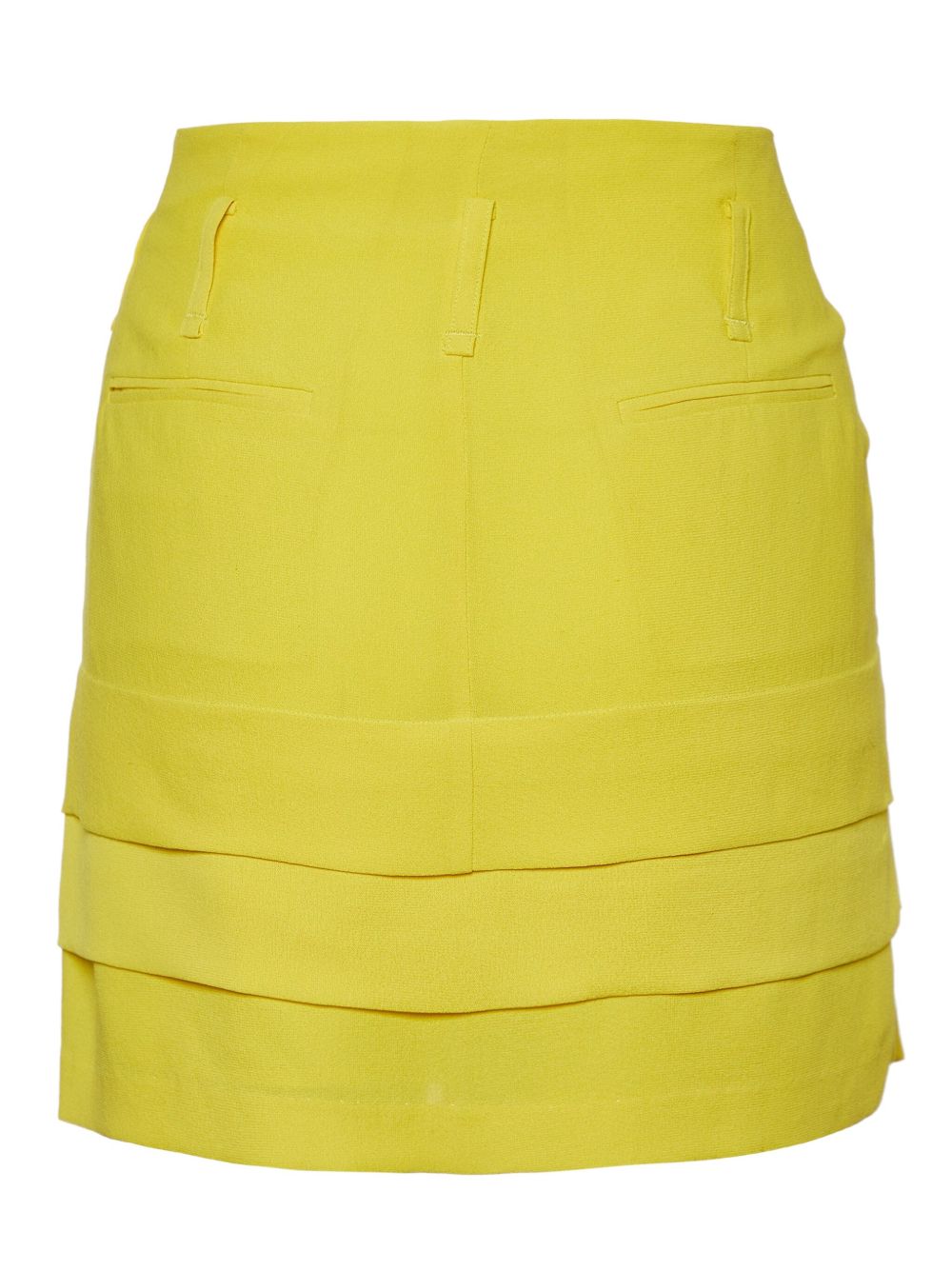 Silk mini skirt - Yellow