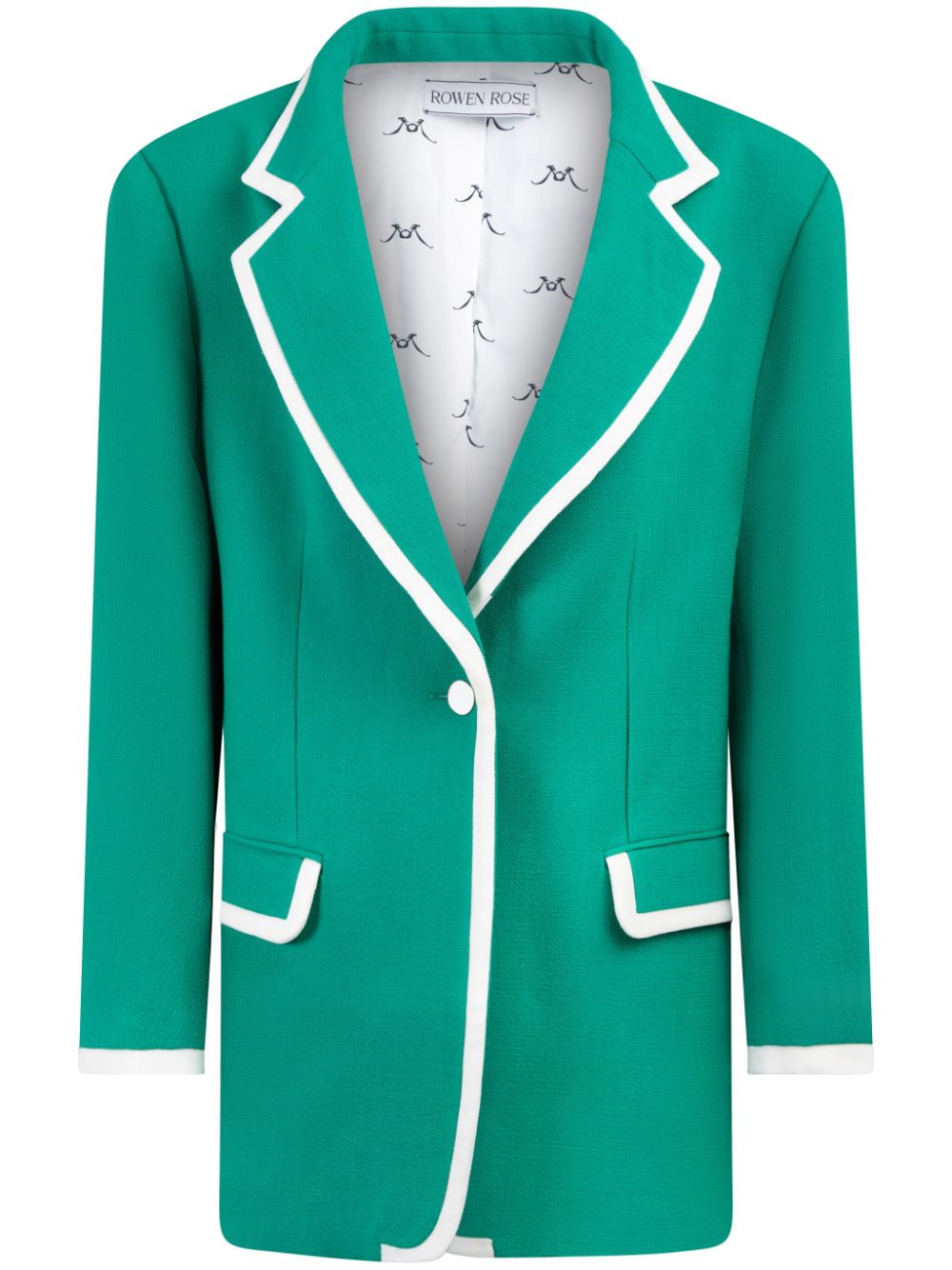Wool oversized blazer - Green