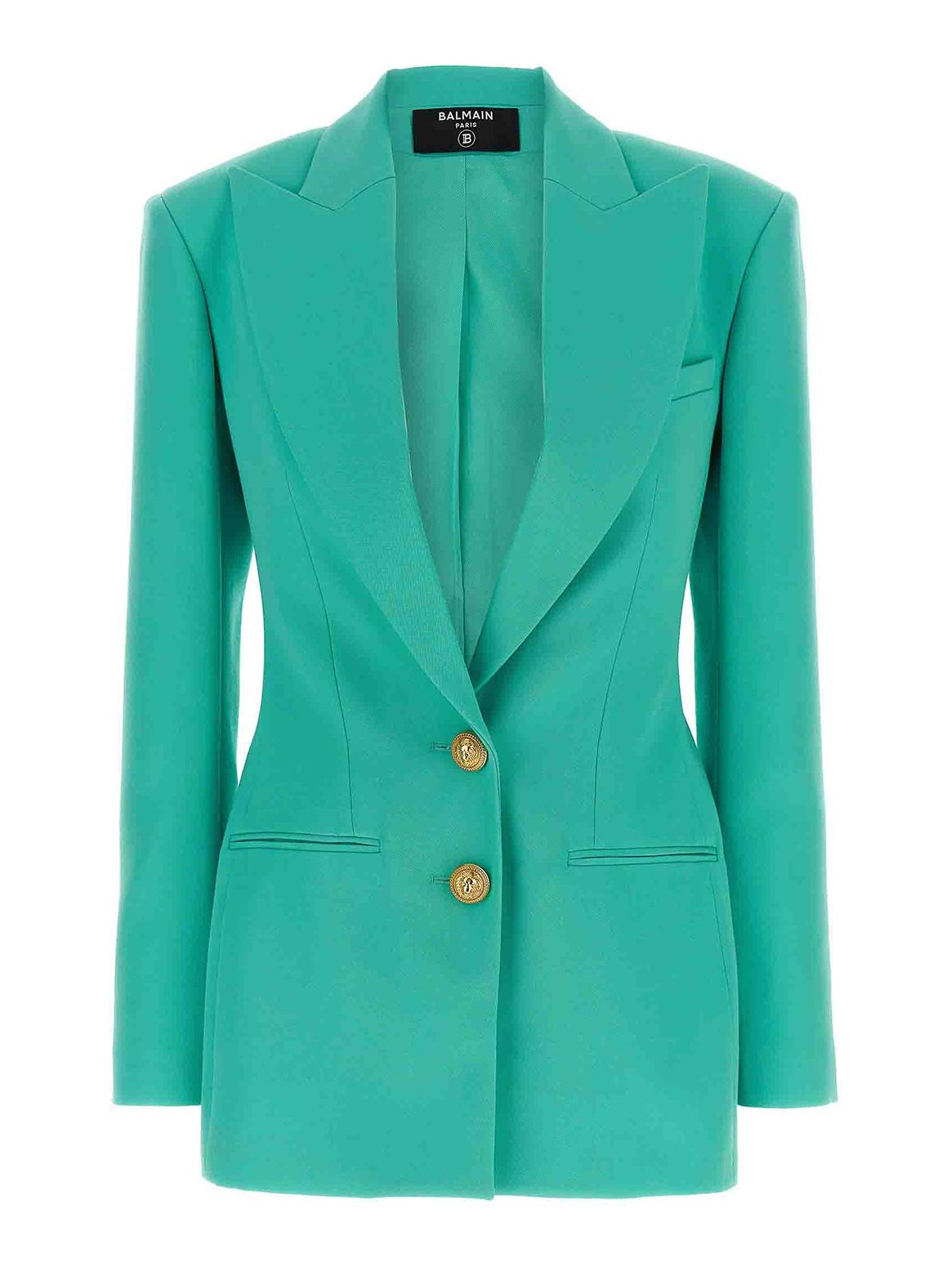 -Double-Breasted Blazer With Logo Buttons Blazer And Suits Celeste-Donna