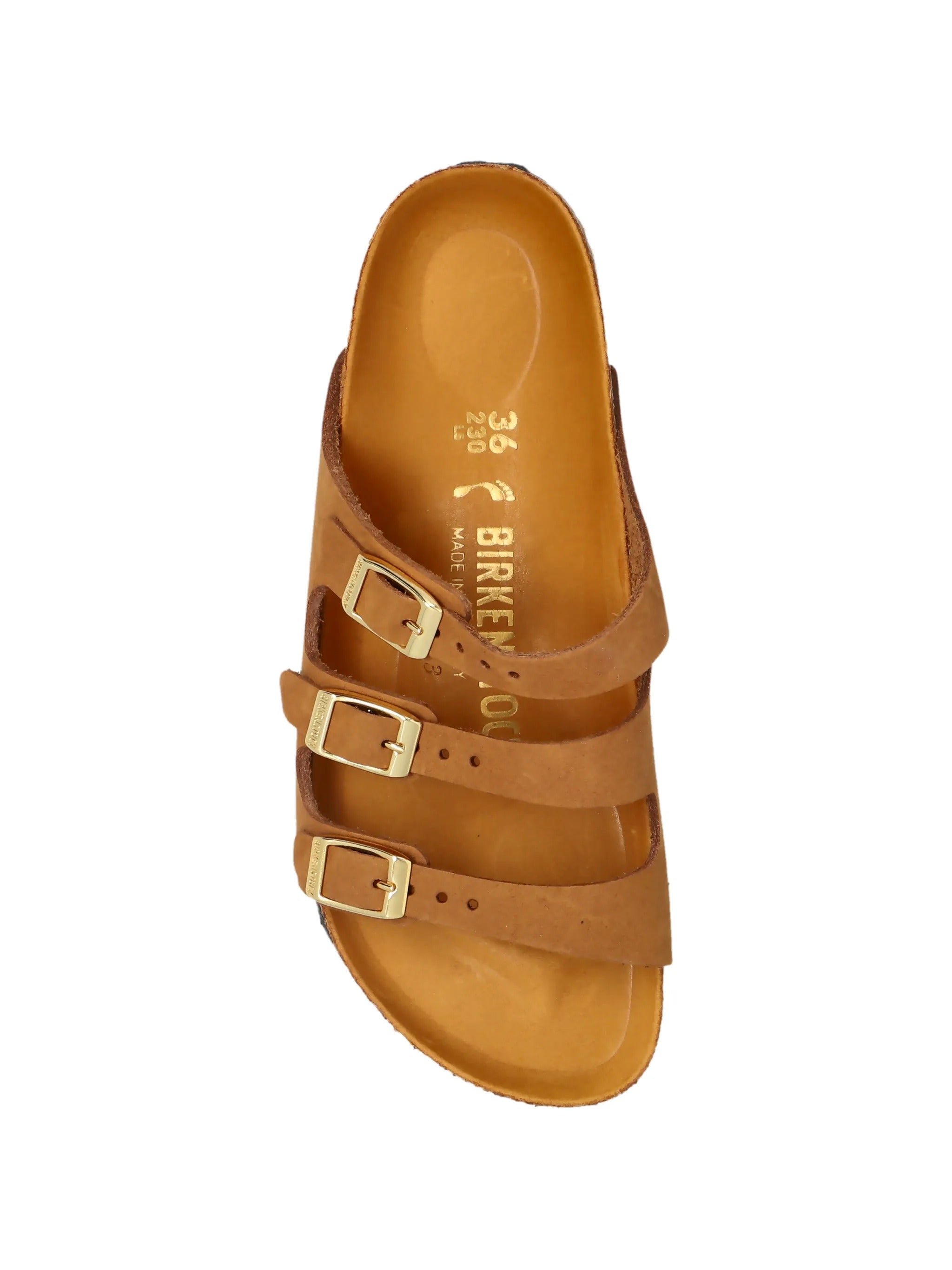 Birkenstock Florida Hex Mink, Nubuck Leather