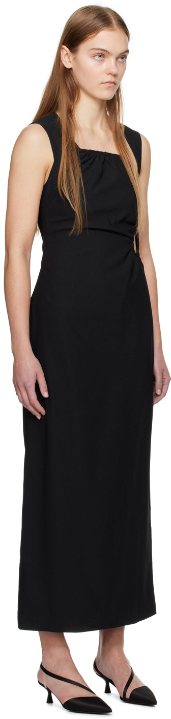WYNN HAMLYN Black Ella Midi Dress