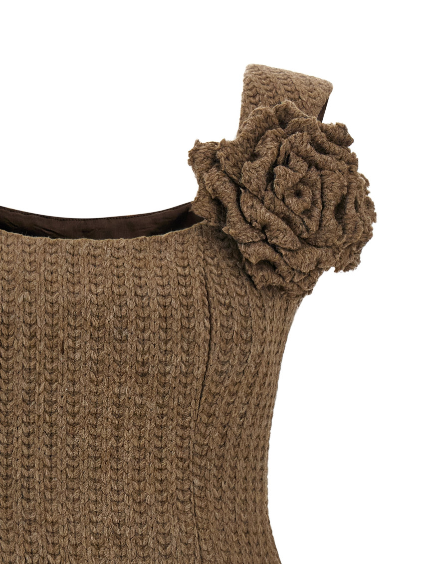 Wool Dress Dresses Brown