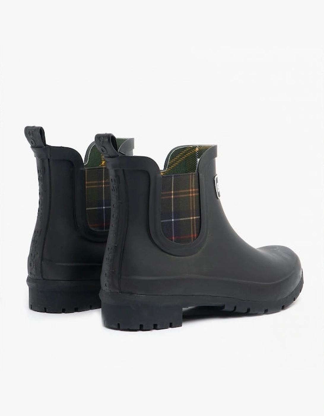 Women's Barbour KINGHAM Womens Rubber Ankle Wellington Boots Black - Size: 3