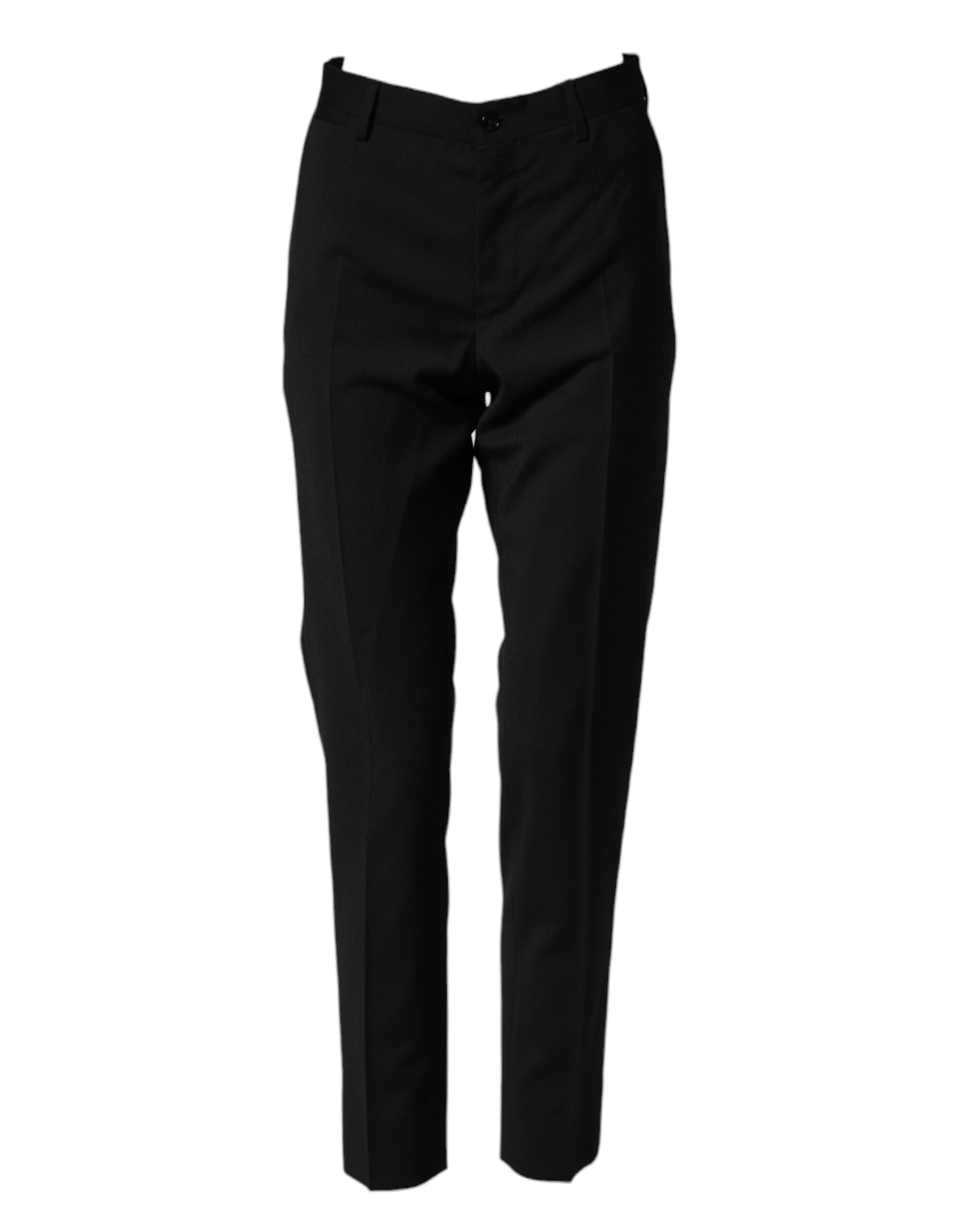 Wool Formal Trousers — Black