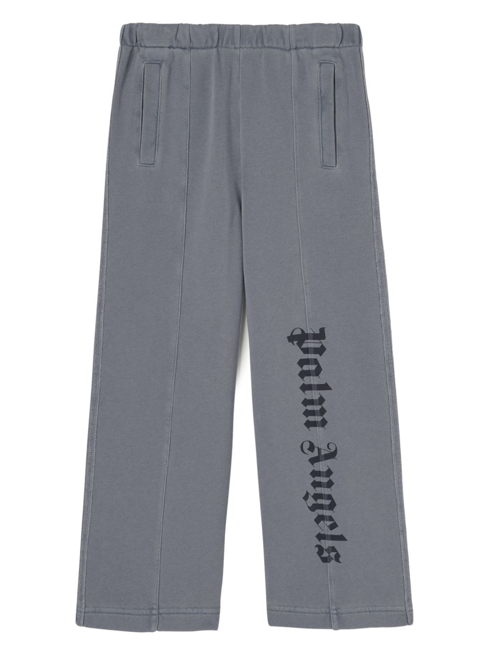 Logo-print cotton track pants - Grey