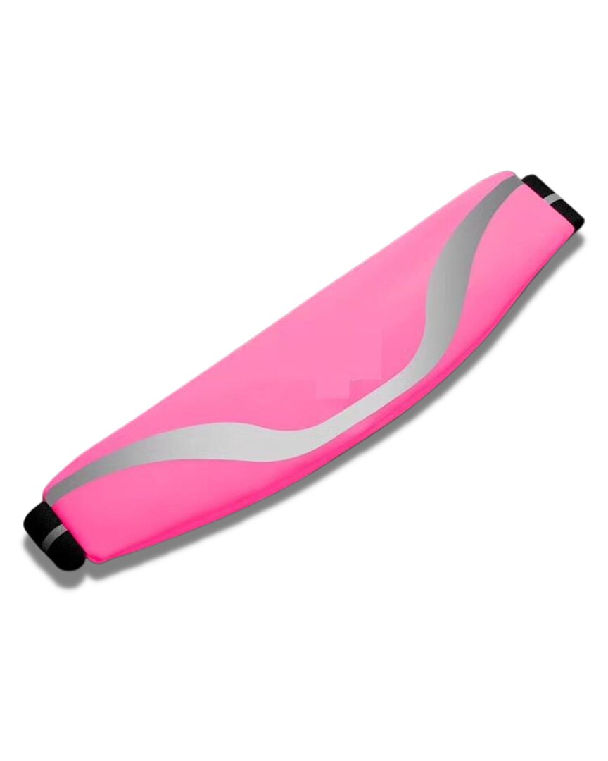 Water-Resistant Pink Running Belt With Reflective Strip