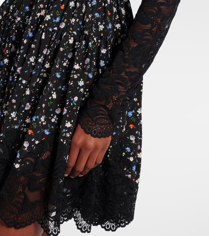 Floral lace minidress