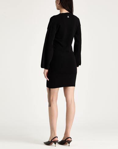 Woman Mini dress Black Size M Lyocell, Merino Wool, Elastane