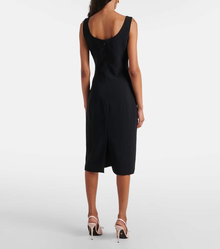 Safety Pin cady midi dress