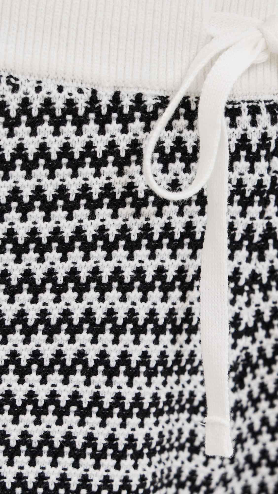 Villiers Knit Shorts Snow White/Black