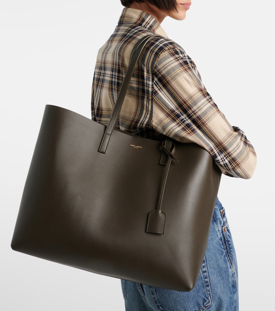 Shopping Large leather tote bag