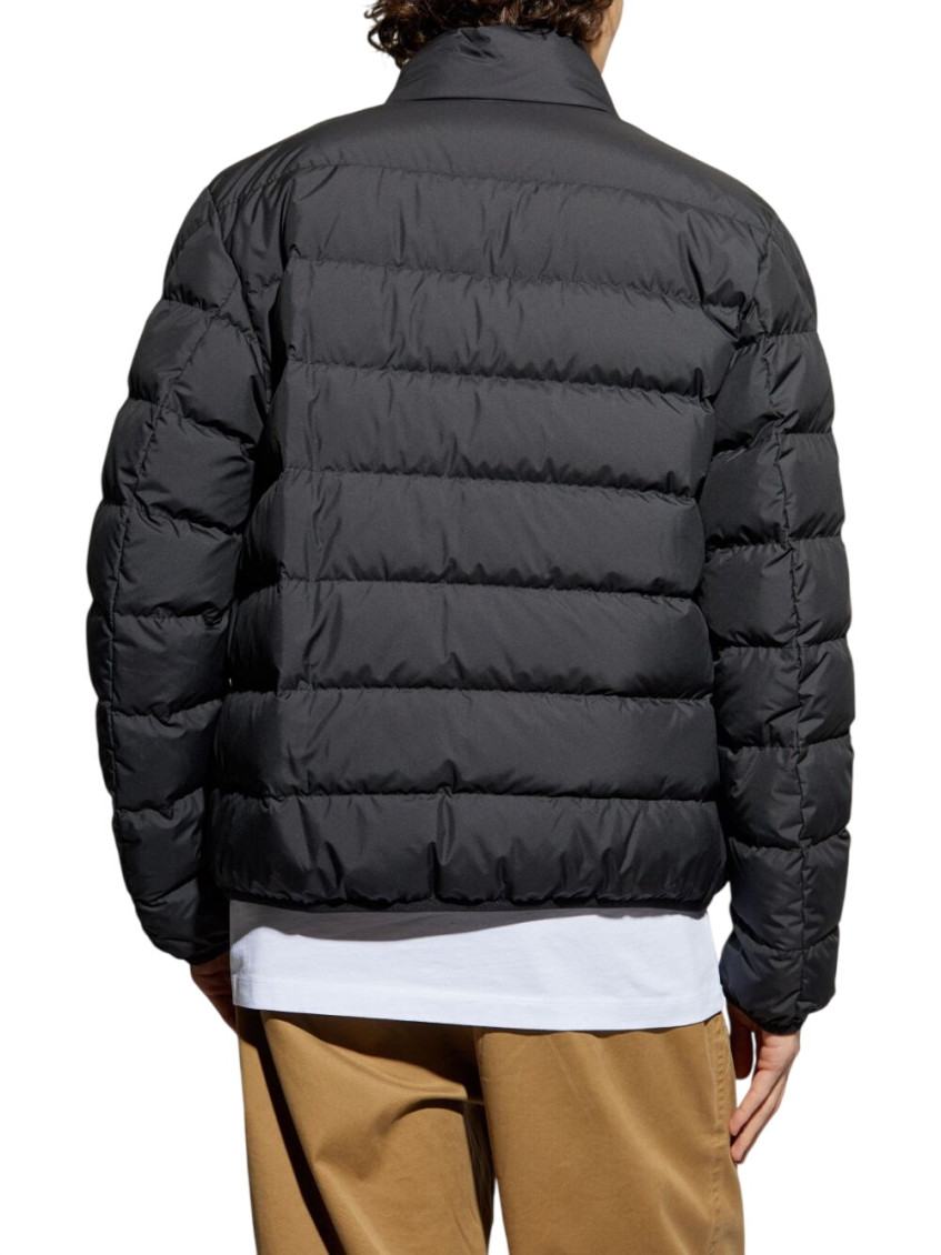 Black Quilted Regular Jacket