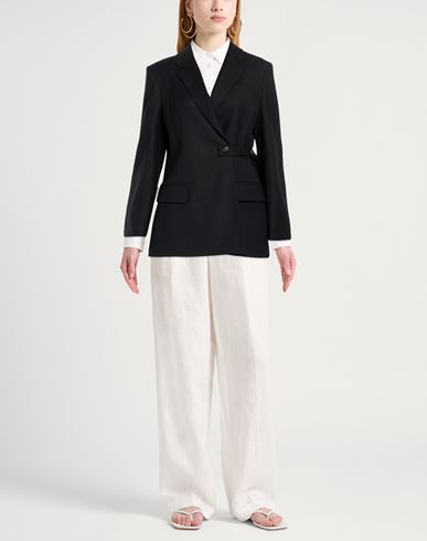 Woman Blazer Black Size 4 Virgin Wool, Elastane