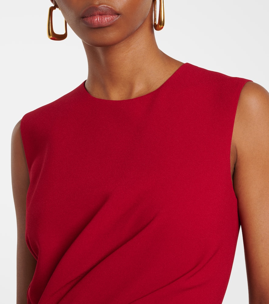 Elham draped crêpe midi dress