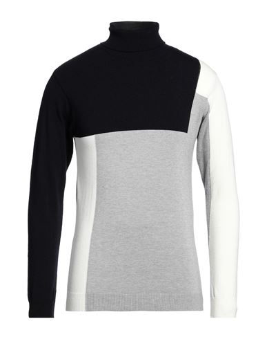 Man Turtleneck Midnight blue Size L Polyacrylic, Merino Wool, Polyamide, Elastane