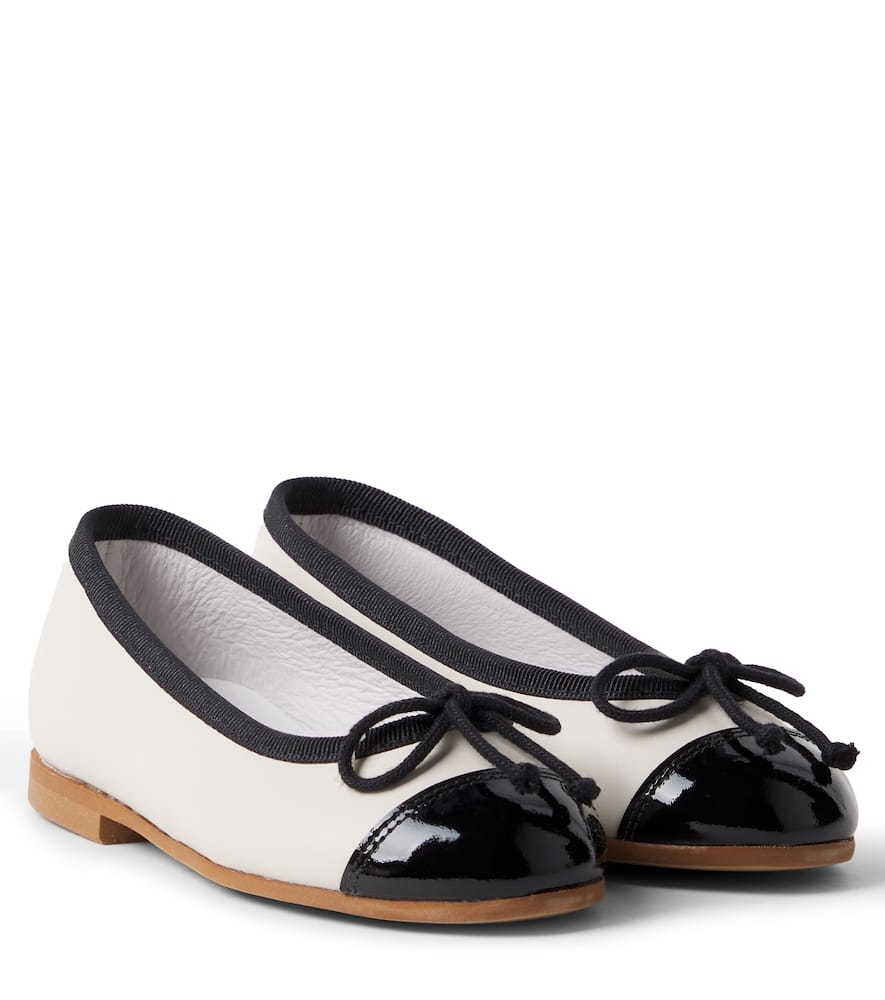 Leather ballet flats