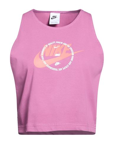 Woman Tank top Mauve Size XL Cotton, Polyester, Elastane