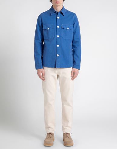 Man Shirt Blue Size XS Recycled cotton, Cotton