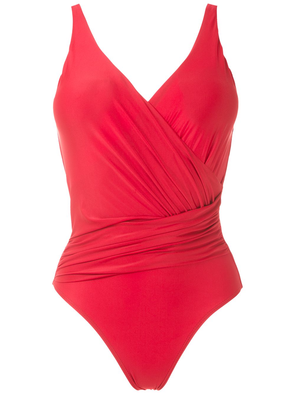 Maisa draped swimsuit - Red