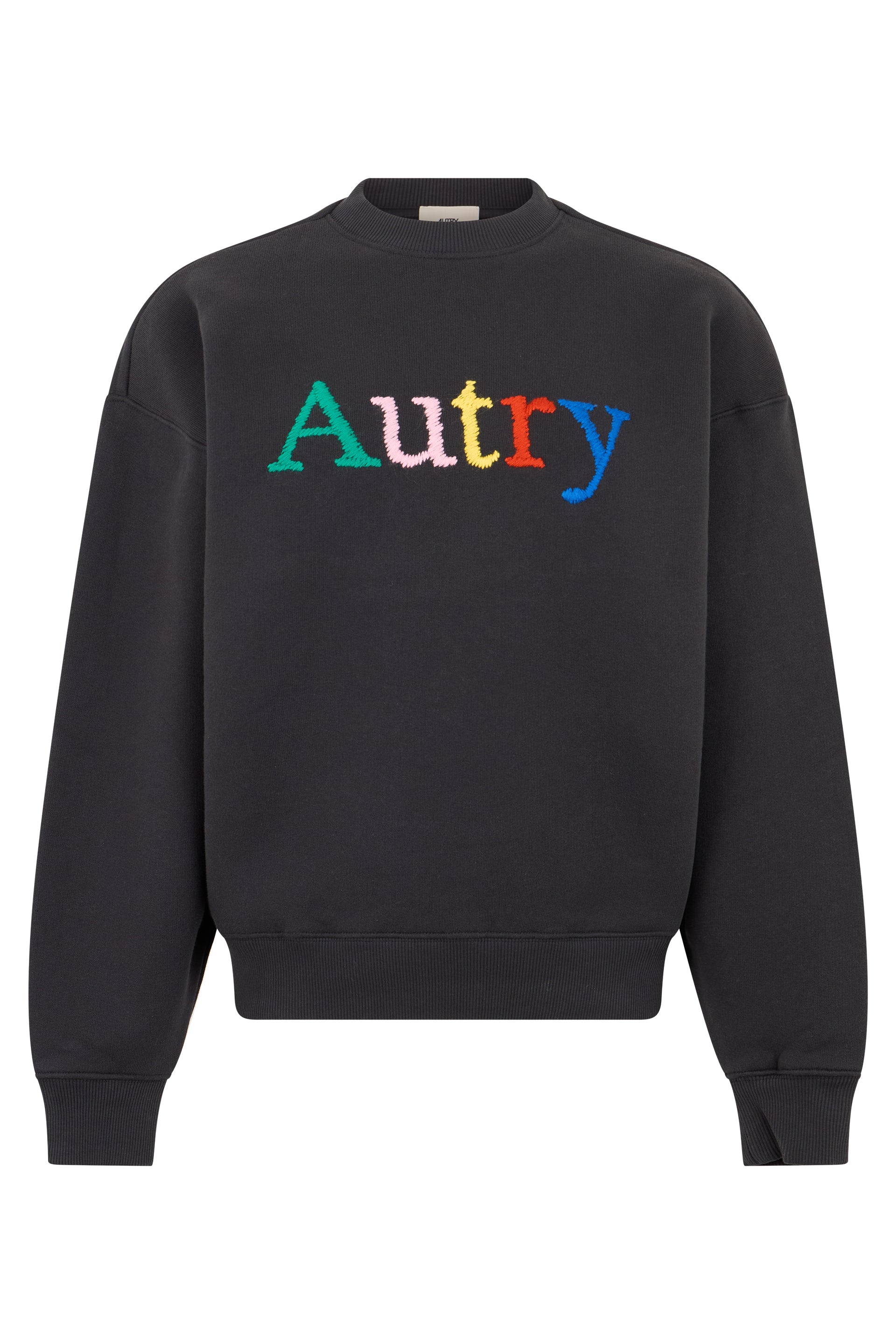 Women's Crewneck Sweatshirt with Embroidered Logo