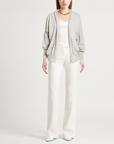 Woman Cardigan Light grey Size 8 Wool, Cashmere