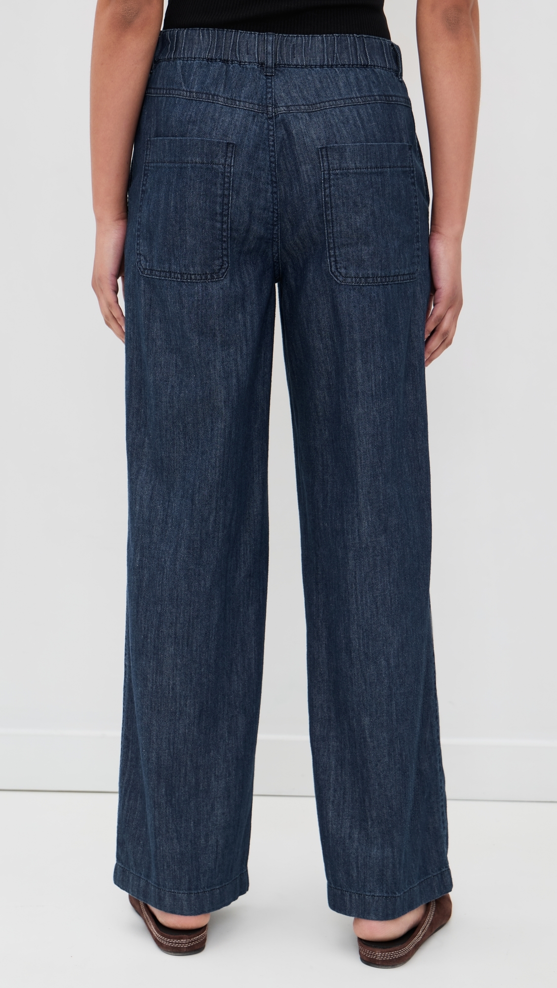The Zoe Relaxed Straight Denim Pants Light Rinse