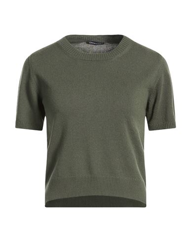 Woman Sweater Military green Size 0 Cashmere