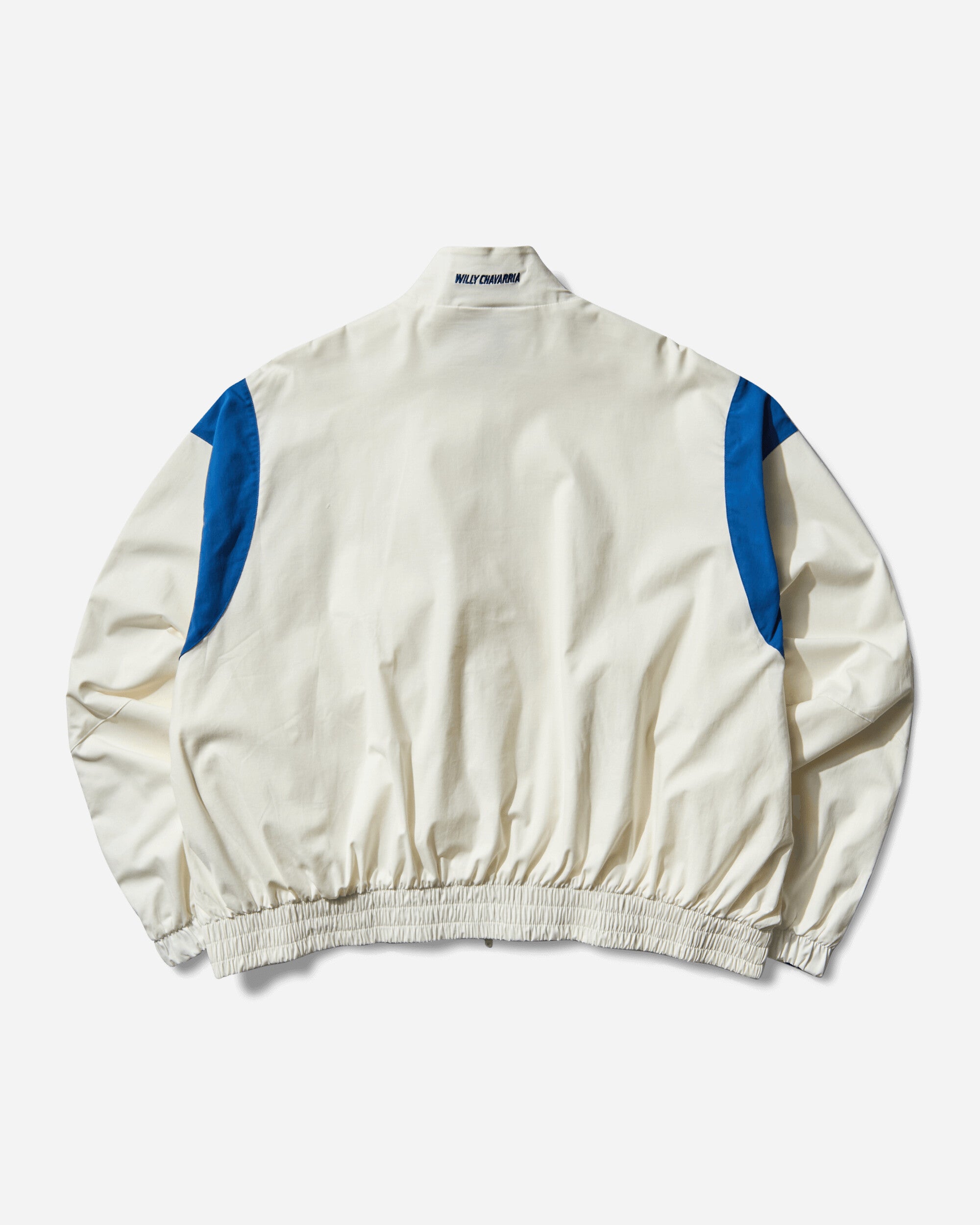 Men s Willy Chavarria Poplin Track Top White