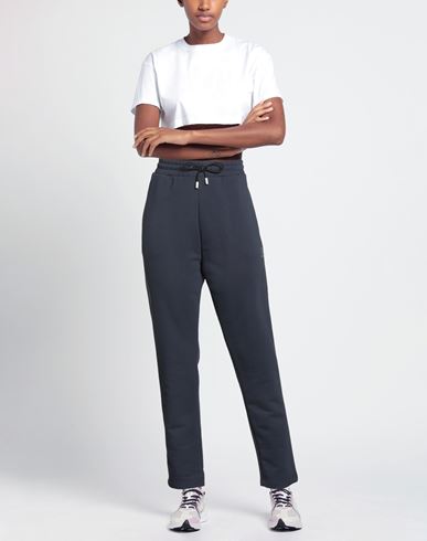 Woman Pants Navy Size L Cotton, Polyester
