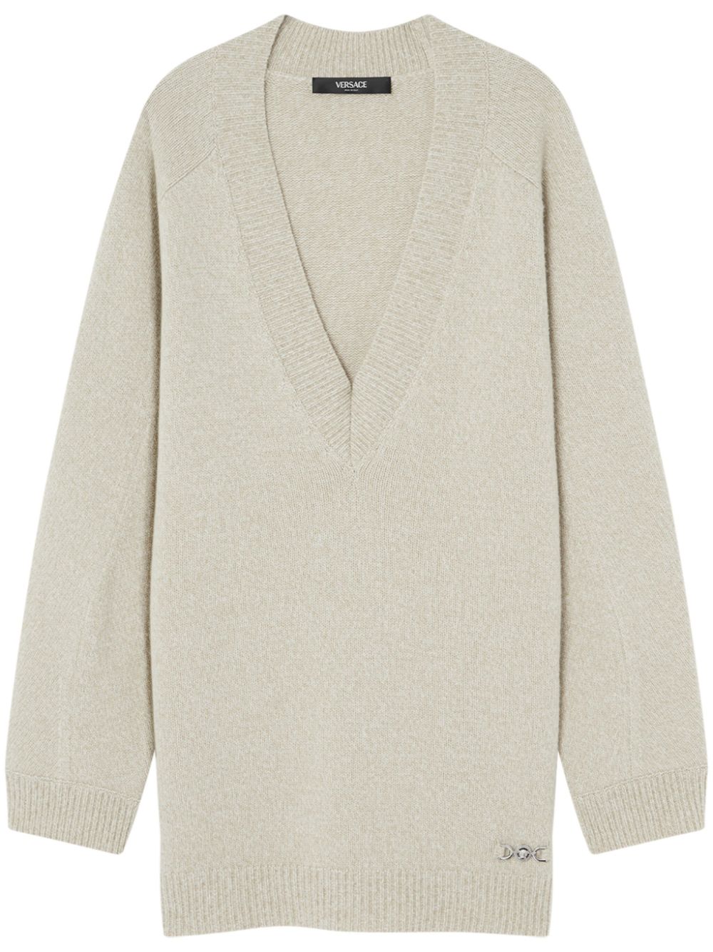 V-neck jumper - Neutrals