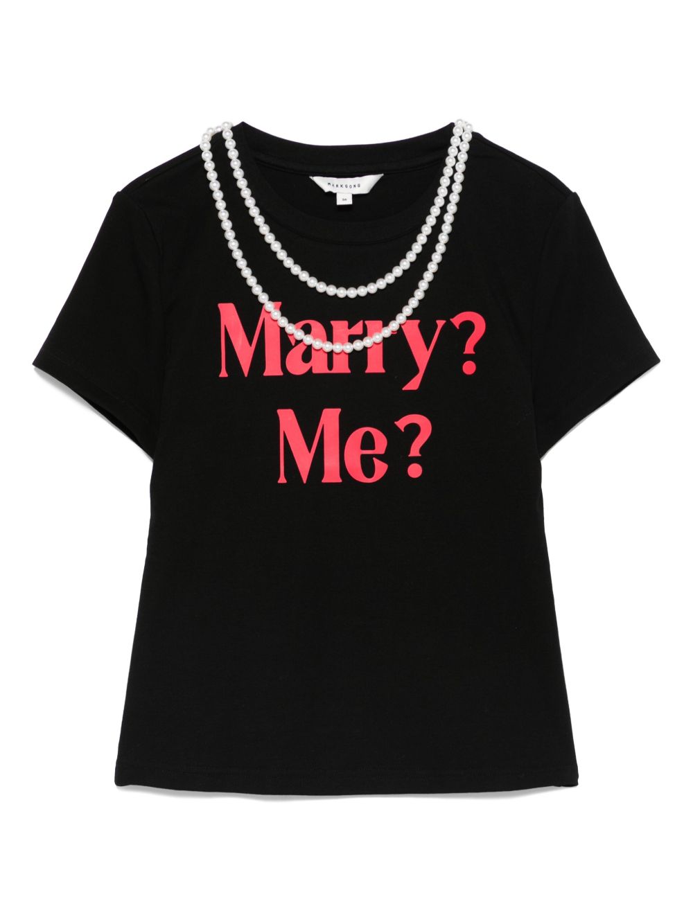 Stretch-cotton t-shirt - Black