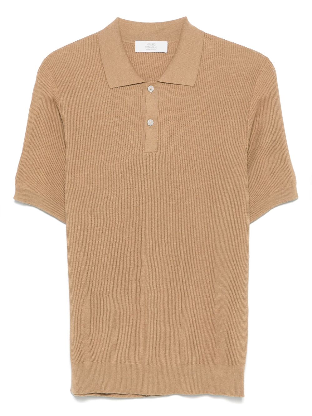Mauro Ottaviani knitted polo shirt - Neutrals