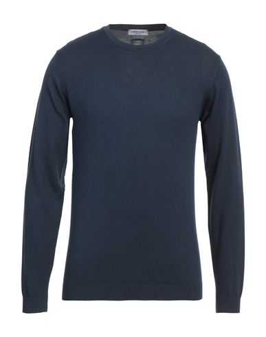 Man Sweater Midnight blue Size M Cotton