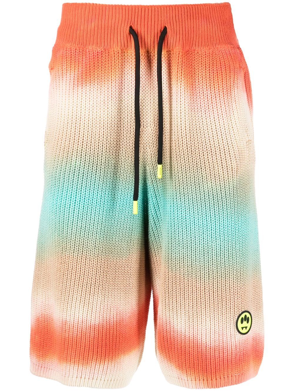 Multicoloured knitted shorts - Neutrals