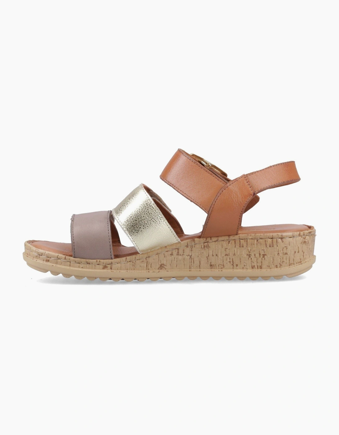 Women's Hush Puppies Eliana Sandal Leather Women's Gold Sanda