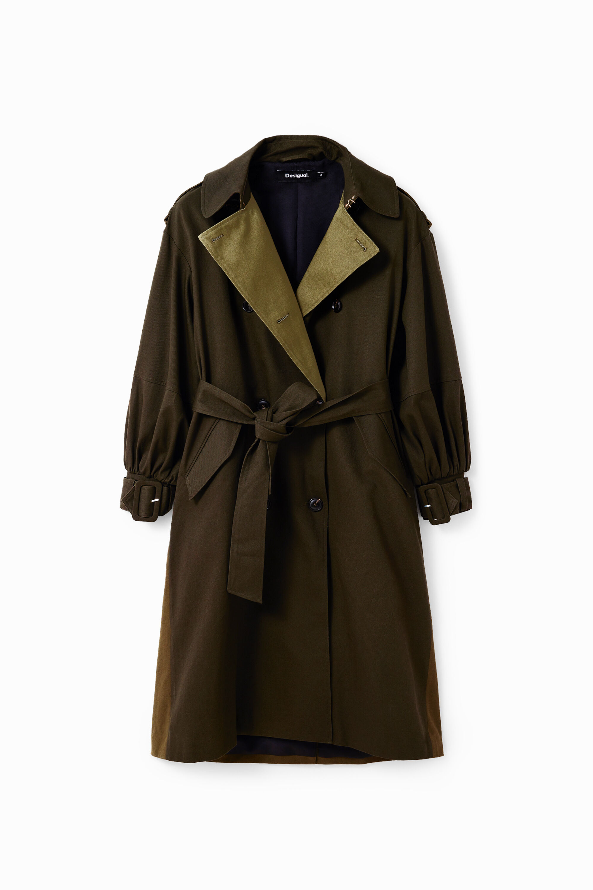 Oversize belted trench coat