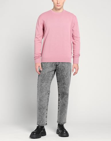 Man Sweater Pink Size 3XL Cotton