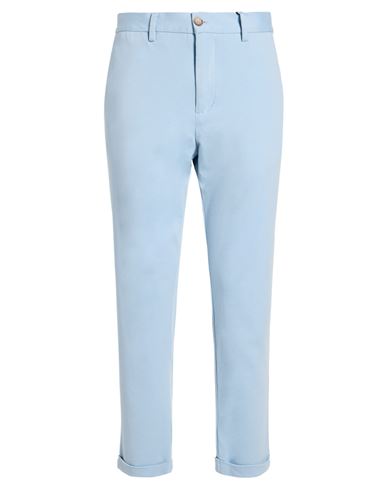 Man Pants Sky blue Size 32 Viscose, Nylon, Elastane