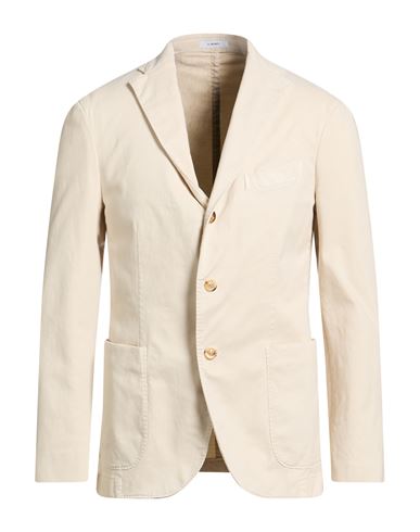 Man Blazer Beige Size 38 Cotton, Tencel, Silk, Elastane